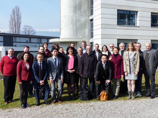 Участники совещания по запуску проекта INTELUM. ЦЕРН, Женева, 2015 г.