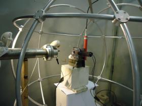  An experiment on the influence of charged particles on the model objec...